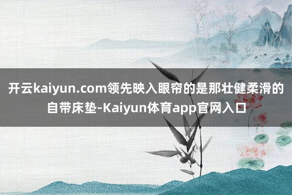 开云kaiyun.com领先映入眼帘的是那壮健柔滑的自带床垫-Kaiyun体育app官网入口